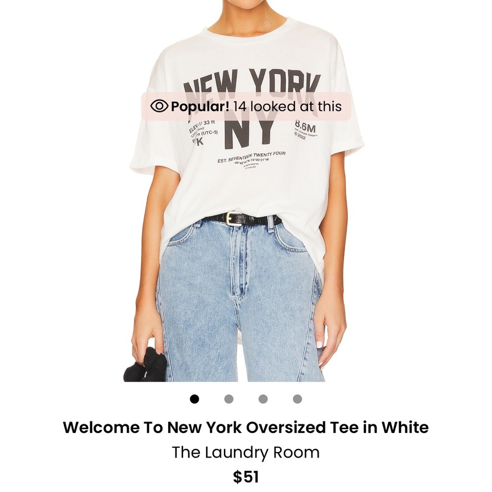 The Laundry Room White Oversized Tee